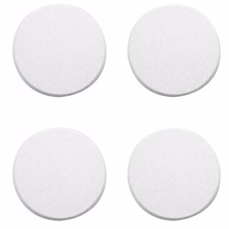 WideskallÂ® White Round Door Knob Wall Shield Self Adhesive Protector (3" inch Standard Size, 4.0, Count) - Image 1